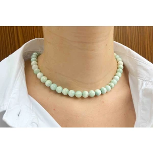 Mucize Taş Larimar Taşı Doğaltaş Kolye 8 mm