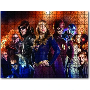 Supergirl Arrow Flash Görsel 255 Parça Puzzle Yapboz Mdf (Ahşap)