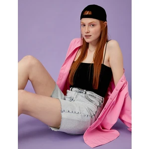 Yüksek Bel Kot Şort