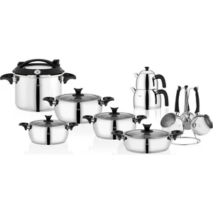 Lina 18 Parça Çeyiz Seti Siyah