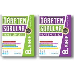 Pruva Akademi 8. Sınıf Öğreten Sorular Soru Bankası Matematik Fen Bilimleri LGS Seti