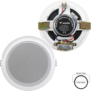 Alçıpan Tavan Hoparlör 13CM Trafolu Westa WS-1018TC