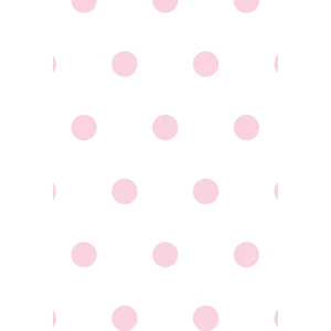 Milky Baby Pembe Puantiye Desenli 407-3 Çocuk Odası Duvar Kağıdı 5 M²