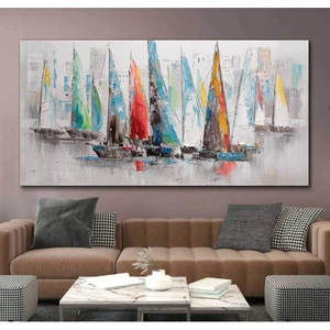 Renkli Yelkenliler Tablo