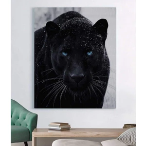 Siyah Panter Kanvas Tablo