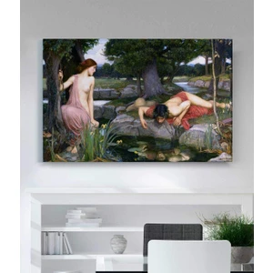 John William Waterhouse Echo ve Narcissus Kanvas Tablo