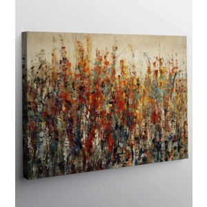 Renkli Otlar Kanvas Tablo