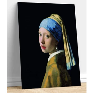 Johannes Vermeer Inci Küpeli Kız Kanvas Tablo