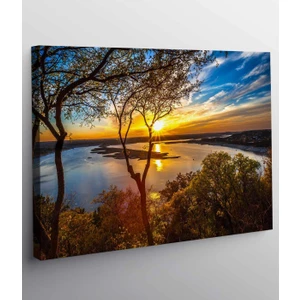 Gün Batımı Manzara Kanvas Tablo