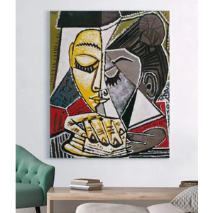 Pablo Picasso Bir Kadın Okuma Başkanı Kanvas Tablo