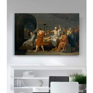 Jacques-Louis David Sokrates'in Ölümü Kanvas Tablo