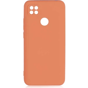 Xiaomi Redmi 9c Kılıf Lansman Silikon Kapak Turuncu