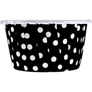 Pasta Cumhuriyeti Muffin Cupcake Mini Kek Kalıbı Kapsülü Siyah Puantiyeli 20 Adet