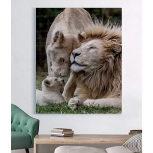 Aile Aslan Kanvas Tablo