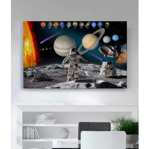 Astronot ve Uzay Kanvas Tablo