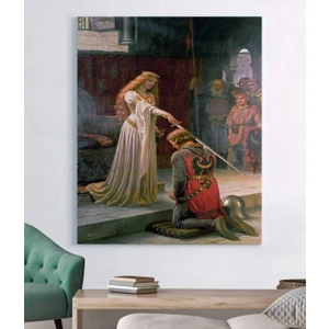 Edmund Blair Leighton Accolade Kanvas Tablo