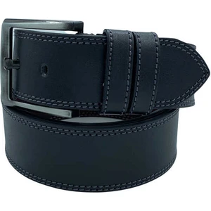 Süzer Deri 4.5 Cm. Spor Suni Deri Çift Dikişli Model Kemer Siyah
