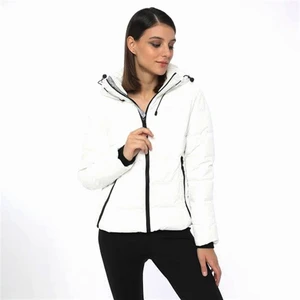 Apreski Coat Kadın Kısa Mont Kaban Beyaz V4