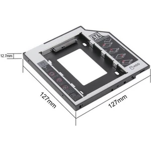 Efiks Bilişim 12.7 mm HDD Caddy Laptop DVD To SSD Kutu Sata