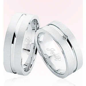 Harem Altın Beyaz Altın Alyans 5507