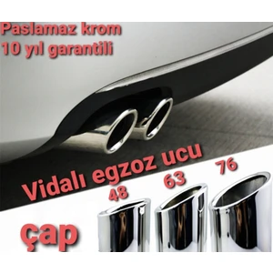 Audi A1 A2 A3 Egzoz Ucu 63 mm Çap 1 Adet