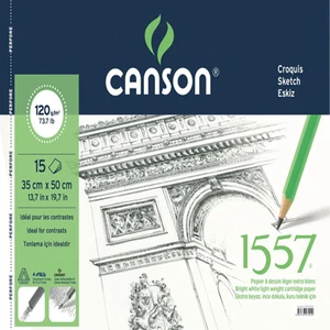 Canson 1557 Desen Çizim Defteri 180GR. 15 Yaprak. 35X50CM