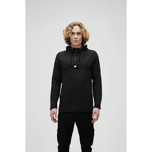 Bad Bear Defence Half-Zip Hoodie Erkek Siyah Sweatshirt 19.02.27.027-C01
