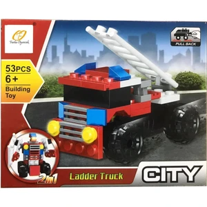 Farbu Oyuncak Farbu Parçalı Setler Araç Serisi 2 In 1 City Ladder Truck SP4649 123-115