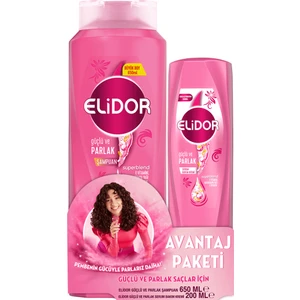 Güçlü ve Parlak Saçlar Şampuan 650 ml + Serum Bakım Kremi 200 ml
