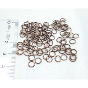 Be Beauty Bronz Renginde 5 mm Metal Takı Halkası (100 Adet)