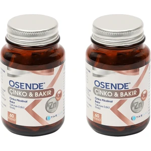 Çinko & Bakır 60 Kapsül 2 Adet