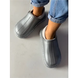 bella Kadın Lila Renk Içi Kürklü Eva Crocs Model Ev Ayakkabısı Veya Içi Kürklü Ev Terliği