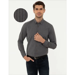 Pierre Cardin Erkek Mavi Regular Fit Uzun Kollu Gömlek 50238826-VR036