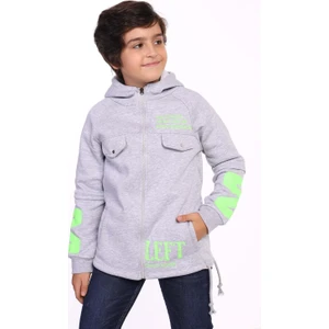 Toontoy Kids Toontoy Erkek Çocuk Kapüşonlu Baskılı Hırka