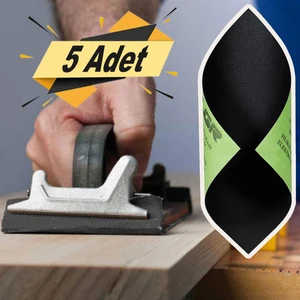 BADEM10 Su Zımparası Yumuşak Kağıt Tabaka Sulu Kuru Zımpara 23X28 cm 180 Kum-5 Adet