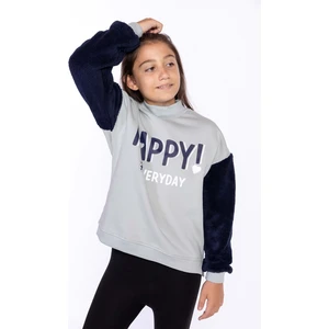 Toontoy Kids Toontoy Kız Çocuk Peluş Detaylı Baskılı Sweatshirt