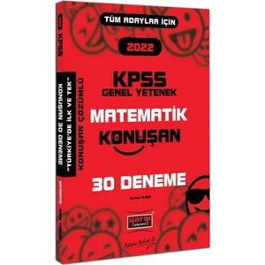 Yargı Yayınevi 2022 KPSS Tüm Adaylar Için Genel Yetenek Matematik Konuşan 30 Deneme