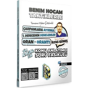 Benim Hocam Yayınları  Tüm Adaylar İçin Taktiklerle Çarpanlara Ayırma - Denklemler - Oran Orantı Konu Anlatımlı Soru Bankası Fasikülü