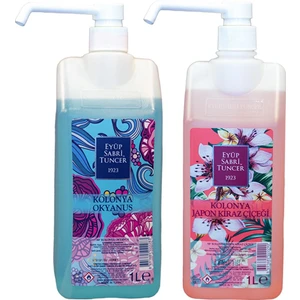 Eyüp Sabri Tuncer Okyanus Kolonyası Sprey Başlık 1 lt + Japon Kiraz Kolonyası Sprey Başlık 1 lt