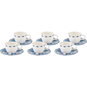 Fine Pearl Azur 6 Kişilik Kahve Fincanı Takımı 100 ml