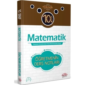 Editör Yayınları 10. Sınıf Matematik Öğretmenin Ders Notları
