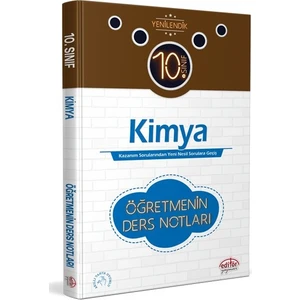 Editör Yayınları 10. Sınıf Kimya Öğretmenin Ders Notları