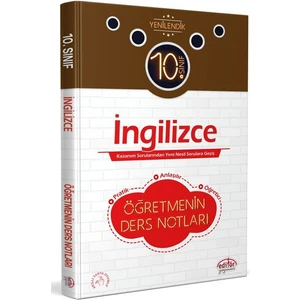 Editör Yayınları 10. Sınıf Ingilizce Öğretmenin Ders Notları