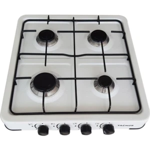 Cam Emaye Set Üstü 4 Gözlü 4 Lü Ocak Tüplü(Lpg)