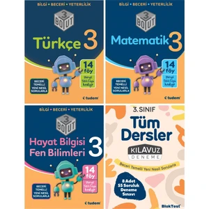 Tudem Yayınları 3. Sınıf 4'lü Set (3 Boyut Serisi + Kılavuz Deneme) - ın