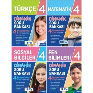 Tudem Yayınları 4. Sınıf 4'lü Dinamik Serisi (Türkçe + Matematik + Sosyal B. + Fe