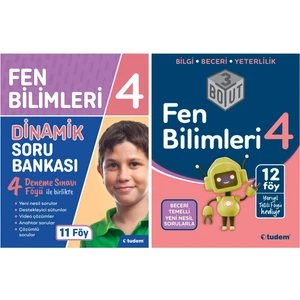 Tudem Yayınları 4. Sınıf Fen Bilimleri 2'li Set (Dinamik + 3 Boyut) - ın
