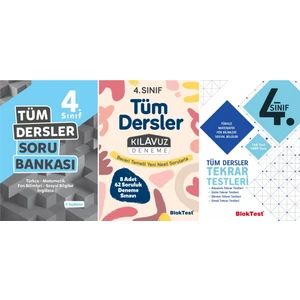 Tudem Yayınları 4. Sınıf 3'lü Tüm Dersler Seti (Tüm D. Soru B.+ Kılavuz D. + Tekr