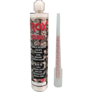 Rox GU80 Tr Epoksi Kimyasal Kartuş Polyester Içerikli 300 ml