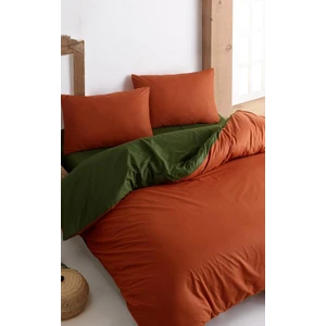 Go Earth Koyu Tarçın-Koyu Yeşil Nevresim Takımı